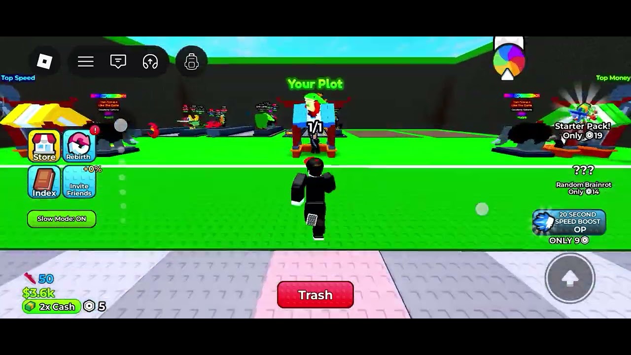 VIRAL! Game lari dari jatuh |lari dan ambil brainrot #4urpage #fyp #trending #roblox #creatorkecil 