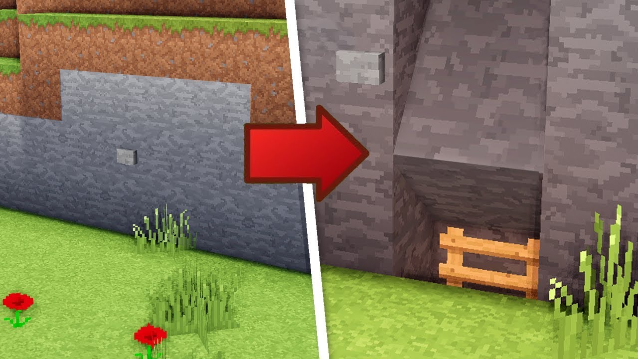 Minecraft: Как построить секретную базу для выживания. Урок №7 (Скрытый дом)