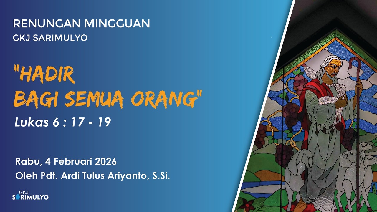 Renungan Mingguan, 4 Februari 2026