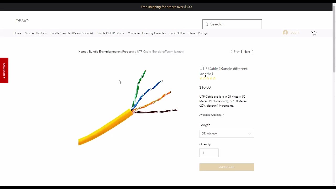 Wix Bundle App - How to create a bundle of different length/quantities