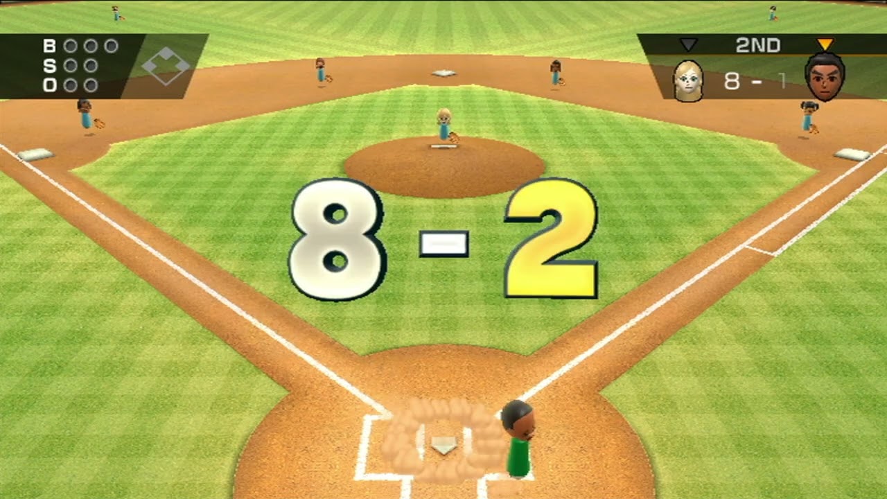 Wii Sports: Baseball 2 Players - Guest E vs Guest A