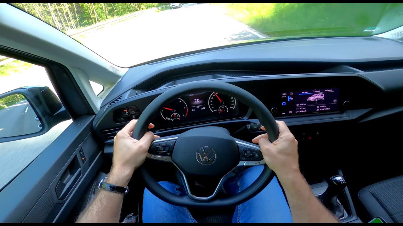 2023 VW Caddy V [2.0 TDI - 102 HP] Top Speed Autobahn | 0-100 Acceleration | POV Test Drive