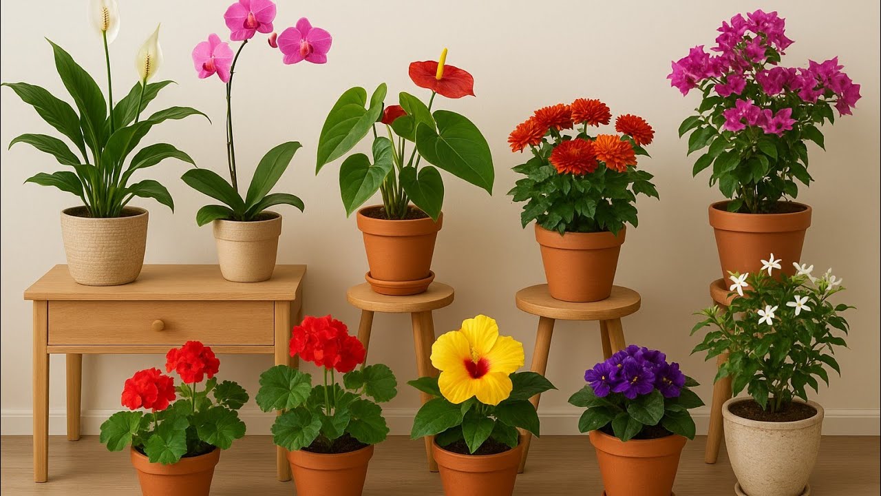 10 Best Flower Plants for Home | Easy Indoor & Outdoor Flowering Plants 🌸🌿