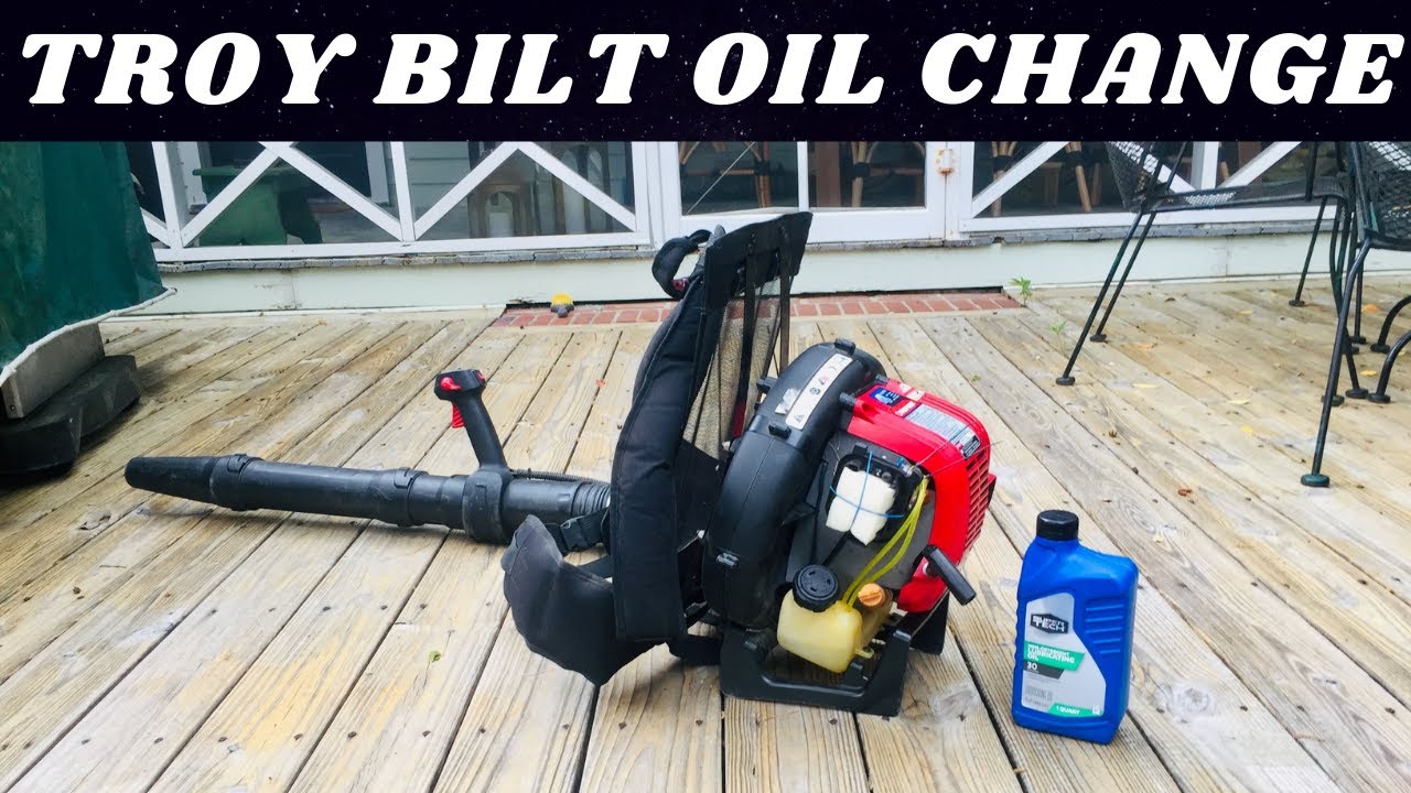Troy Bilt TB4BP Oil Change