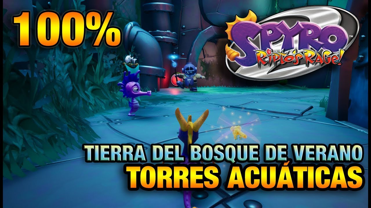 SPYRO 2 | 100% y TROFEOS de TORRES ACUÁTICAS | TIERRA DEL BOSQUE DE VERANO | GEMAS, ORBES, TALISMAN