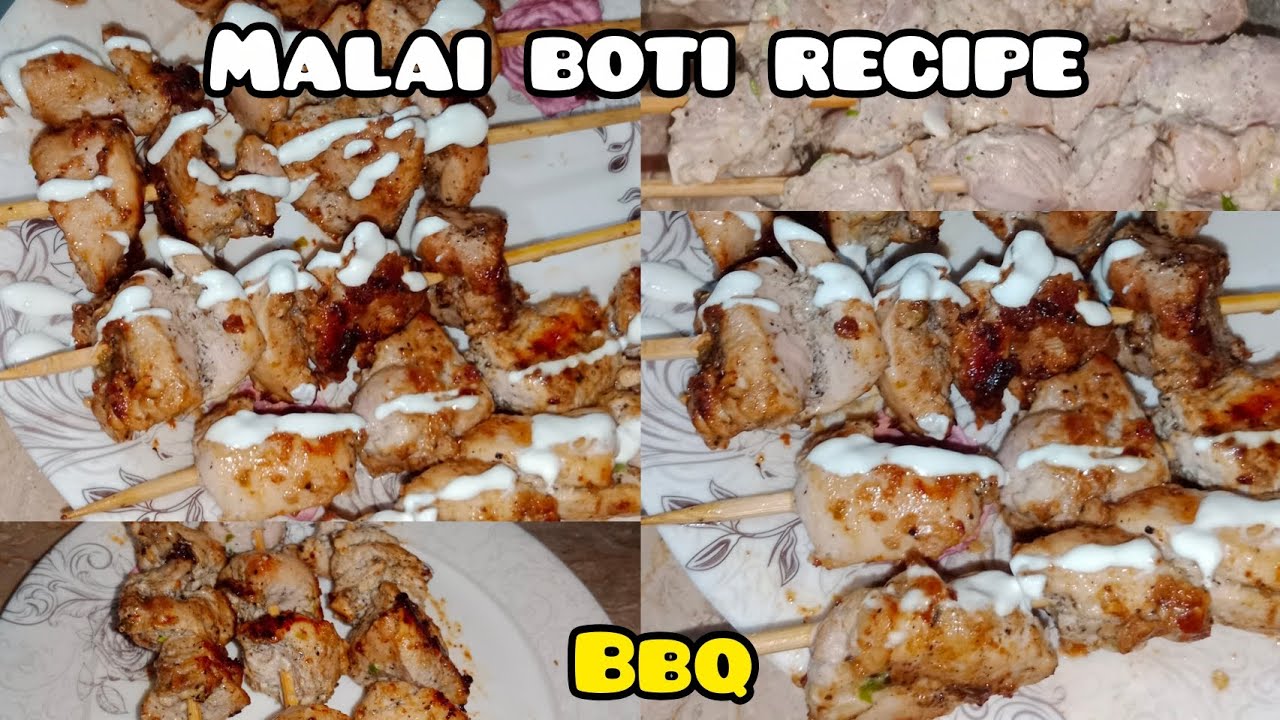 Malai Boti recipe by Shah gi food vlogs| restaurant Style chicken malai boti|malai tikka | grill bbq
