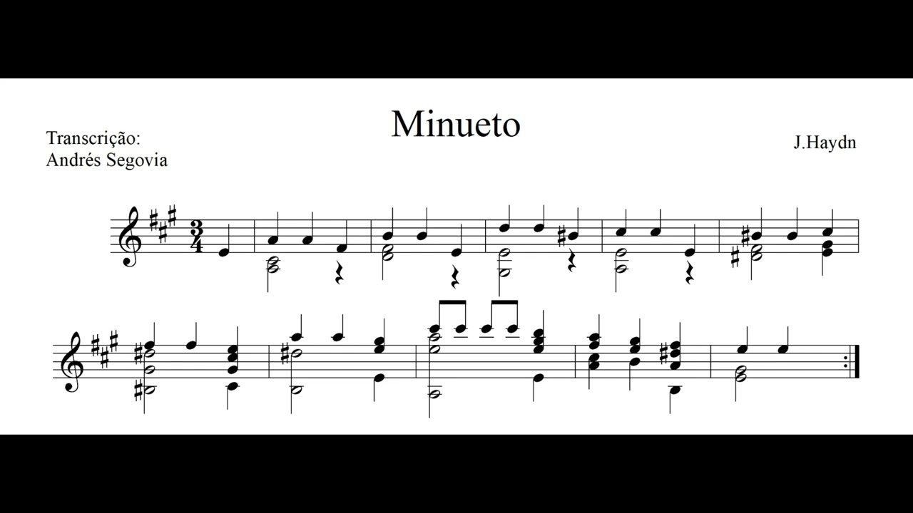 Haydn - Minuetos - Tadeu do Amaral