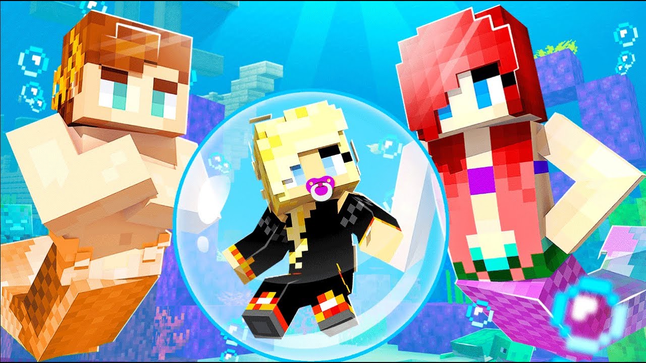 Adopted By MERMAIDS In Minecraft!