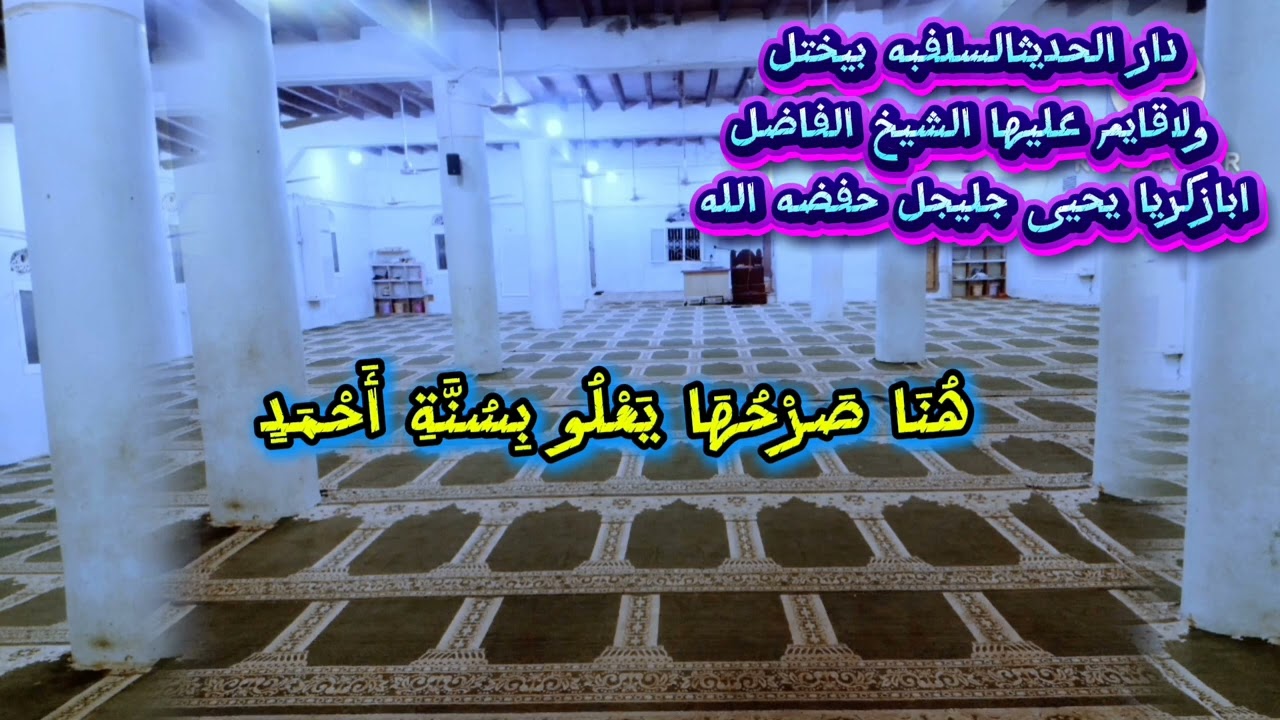 قصيده للشيخ الفاضل أبي زكريا يحيى الحكمي حفظه الله 