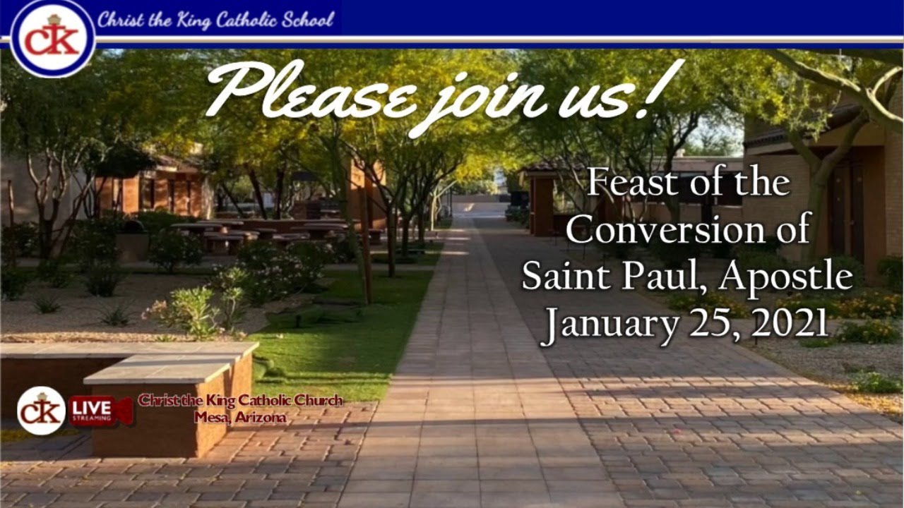 01252021 School Mass-Feast of the Conversion of St. Paul