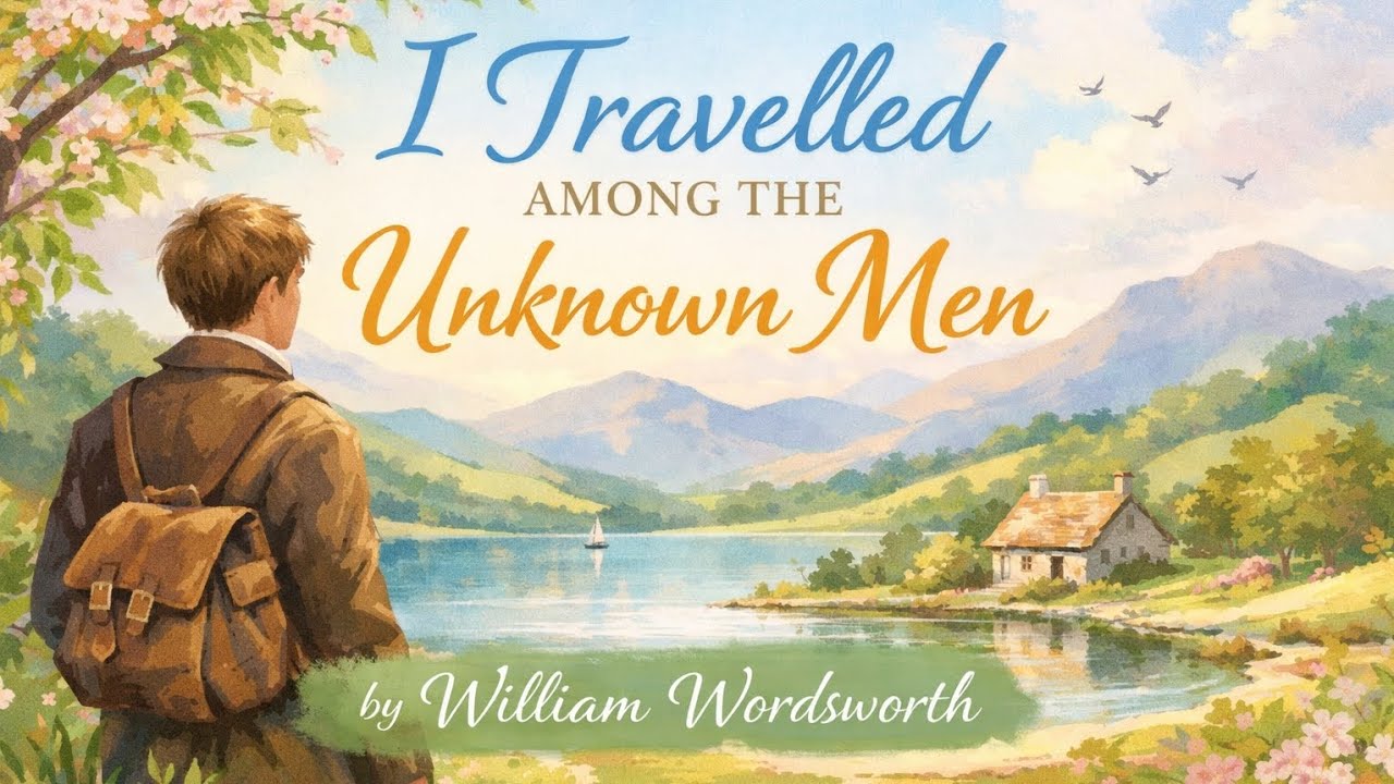 I travelled among the unknown men by William Wordsworth hindi explanation  