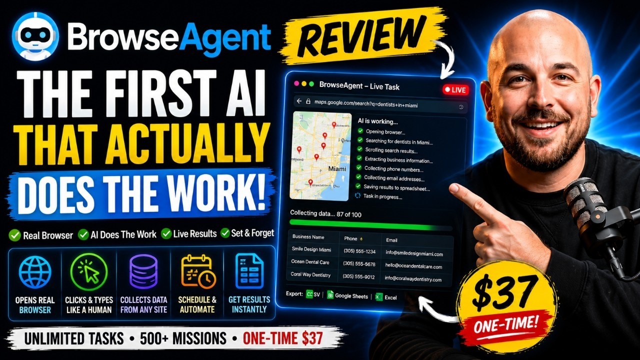 BrowserAgent Review: AI That Browses The Web For You! 🟡 Browser Agent AI Review + Demo + Bonus