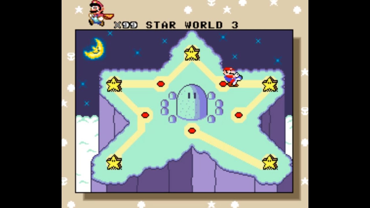 Super Mario World SNES Playthrough Star World Part 8 of 9 (ALL Secret Exits)