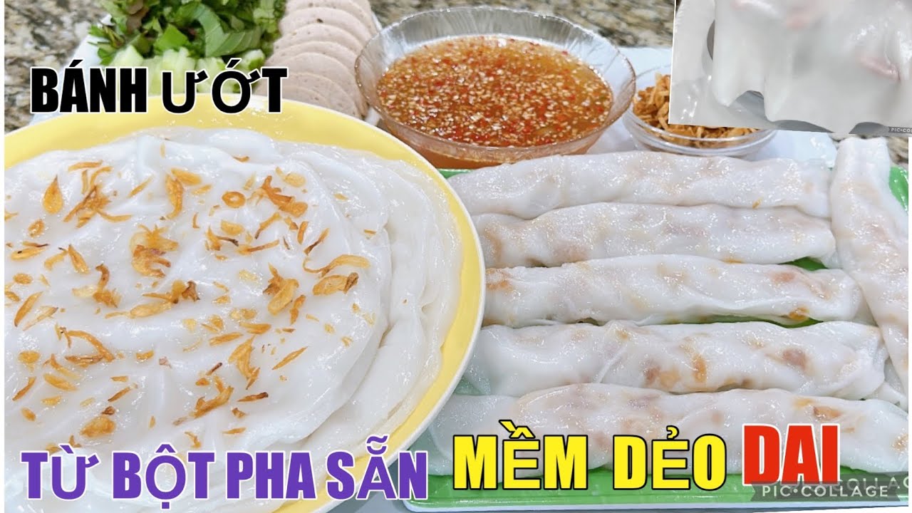 Bánh Ướt kiểu mới từ bột pha sẵn vô cùng đơn giản dễ làm và mẹo nhỏ để lấy bánh ra KHÔNG RÁCH BÁNH