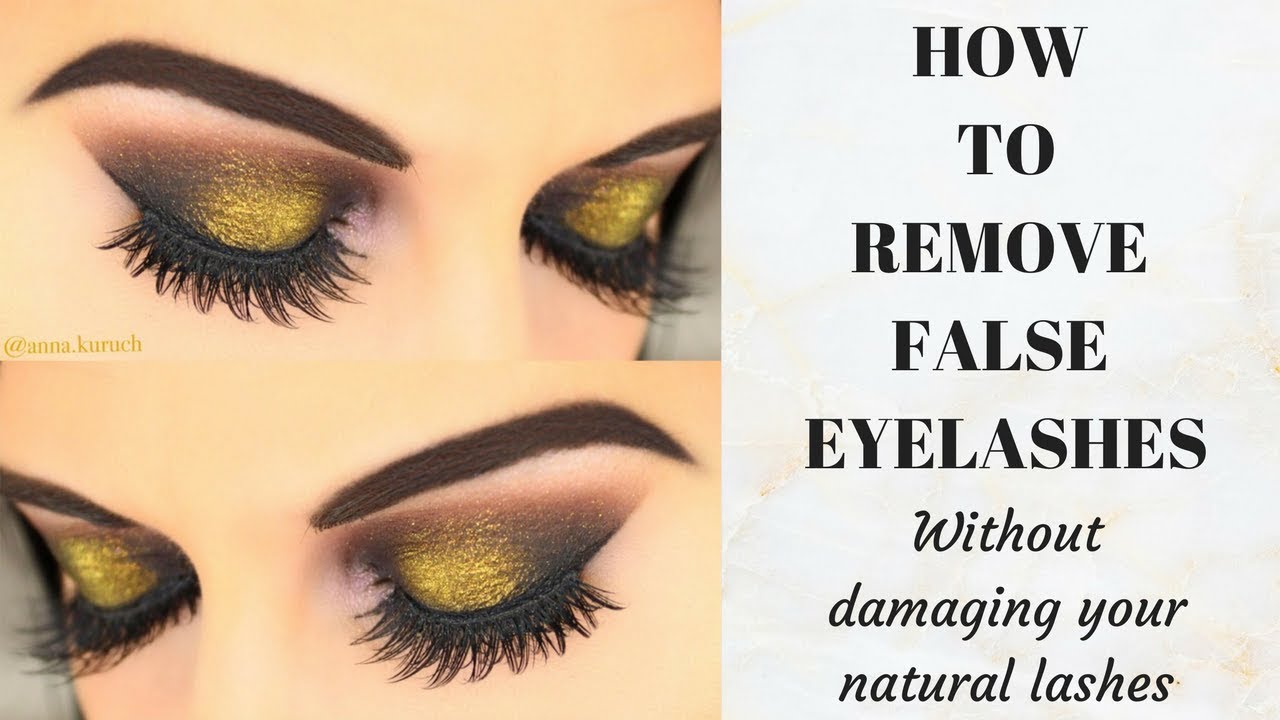 How to REMOVE False Eyelashes WITHOUT damaging your own Natural Lashes