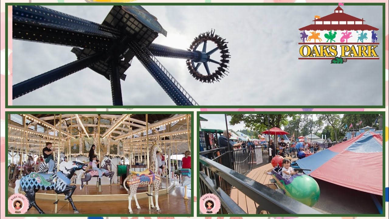 Oaks Park Rides with Baby Susu 2025 (Portland Oregon Amusement Park)