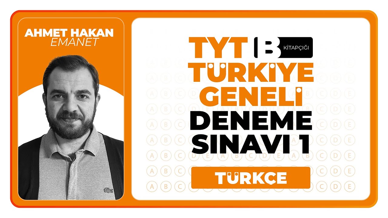 3D Türkiye Geneli Deneme Sınavı 1 - TYT - B Kitapçığı Türkçe Soru Çözümleri