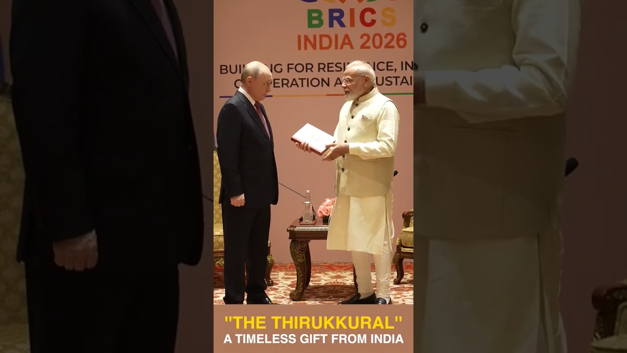 PM Modi Gifts Putin India&rsquo;s Timeless Wisdom | #Thirukkural at #BRICS2026 | #BJP