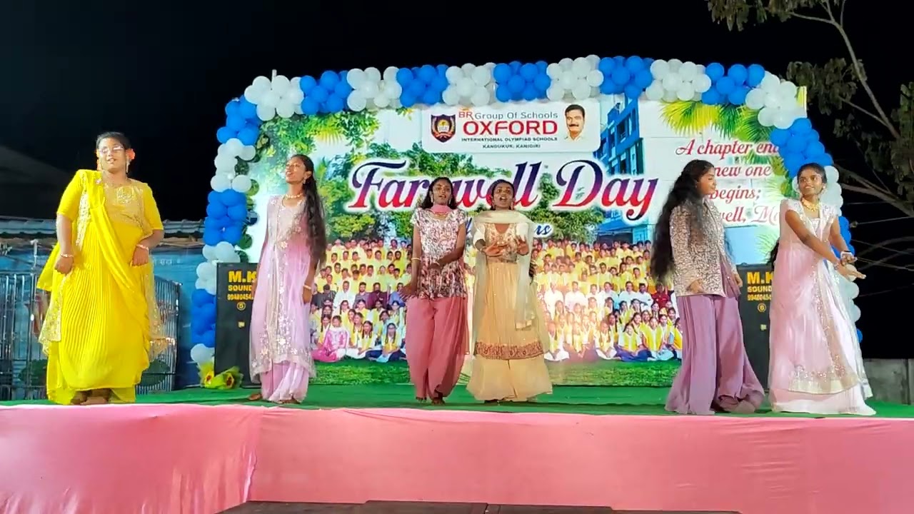 Farewell day celabrations in br oxford school kandukur