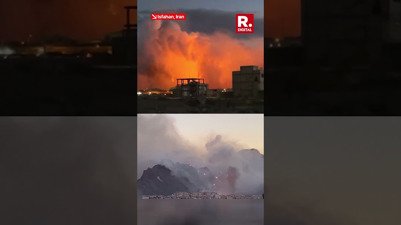 Massive Explosions Rock Baharestan in Central Iran After Strikes