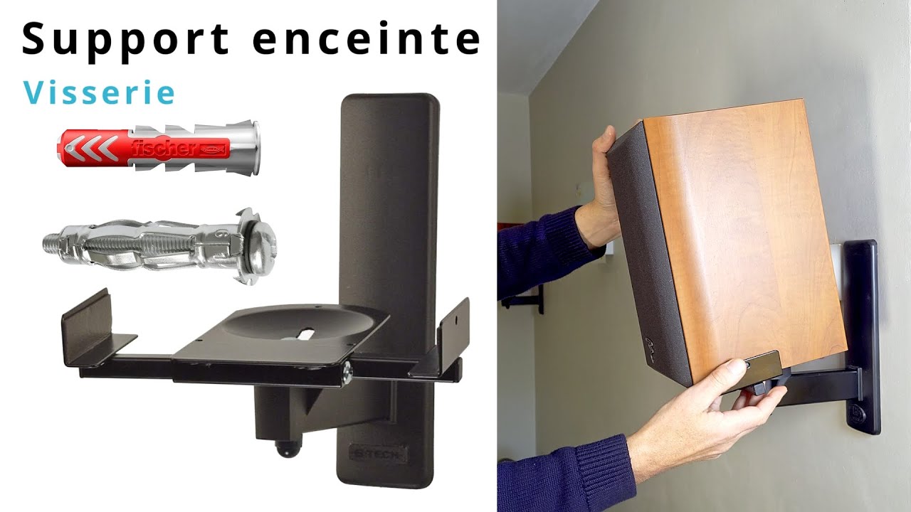 Fixer des enceintes Hi-Fi au Mur &ndash; Tuto Facile et Rapide   #homecinema #supportmural #enceinte