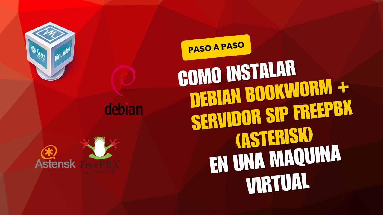 Como instalar Freepbx *asterisk* en una maquina virtual con sistema operativo debian 12