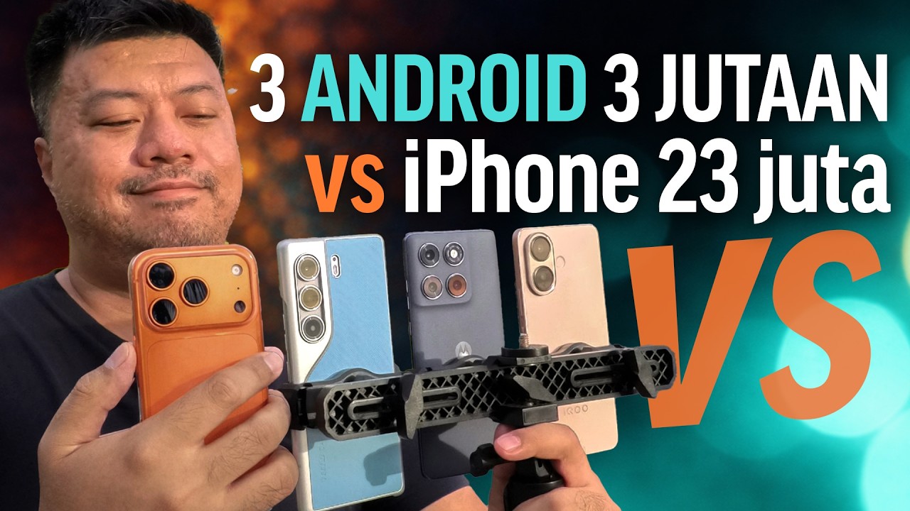 3 jutaan vs 23 juta! TECNO CAMON 40 Pro 5G vs Motorola Edge 60 Fusion vs iQOO Z10 R vs iPhone 17 Pro