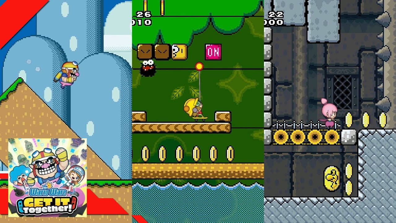 Super Mario World w/ All Characters - WarioWare: Get It Together! [Switch]