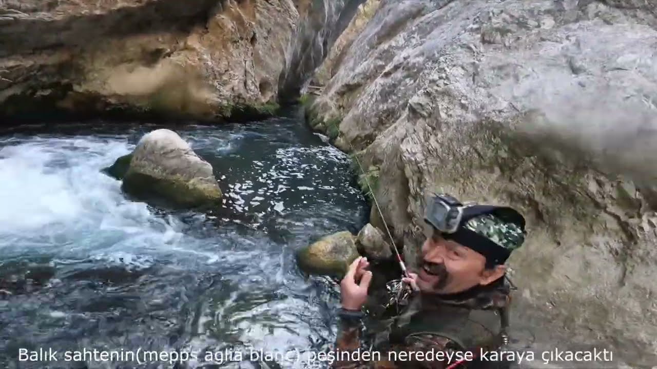 Issız kanyonda Alabalık madeni bulduk