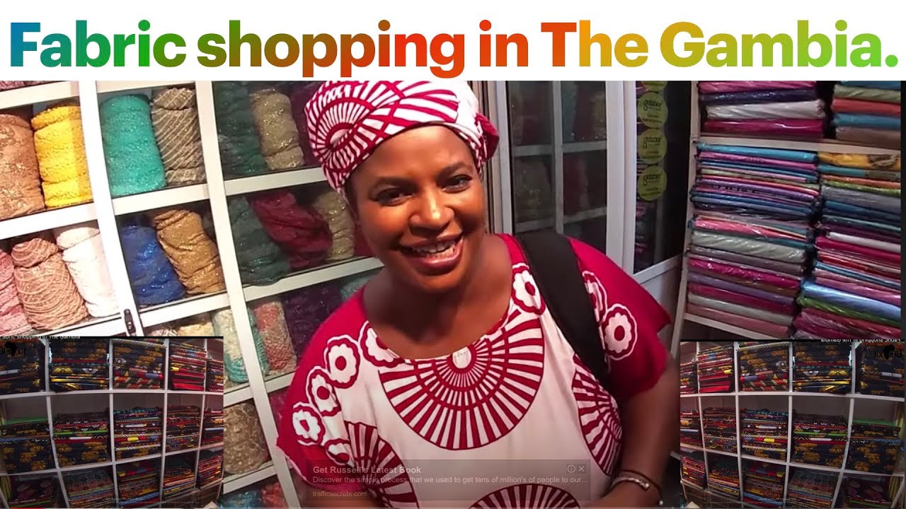 BlaXit Developing Africa Buying Fabric in The Gambia
