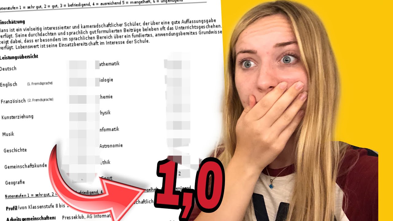 Meine REAKTION auf eure ZEUGNISSE 😳