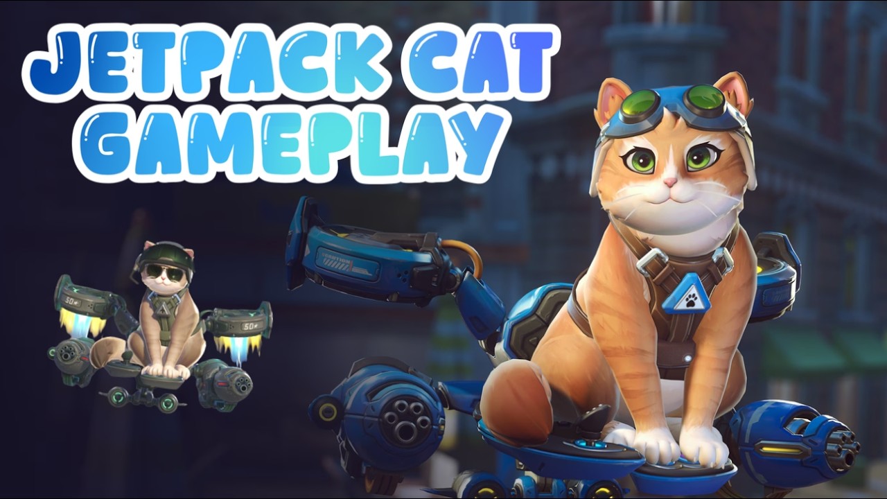 Jetpack cat gameplay with new skin