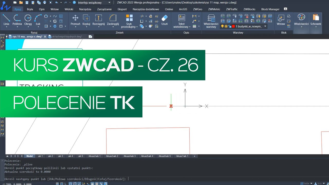 Polecenie TK. Kurs ZWCAD. Część 26