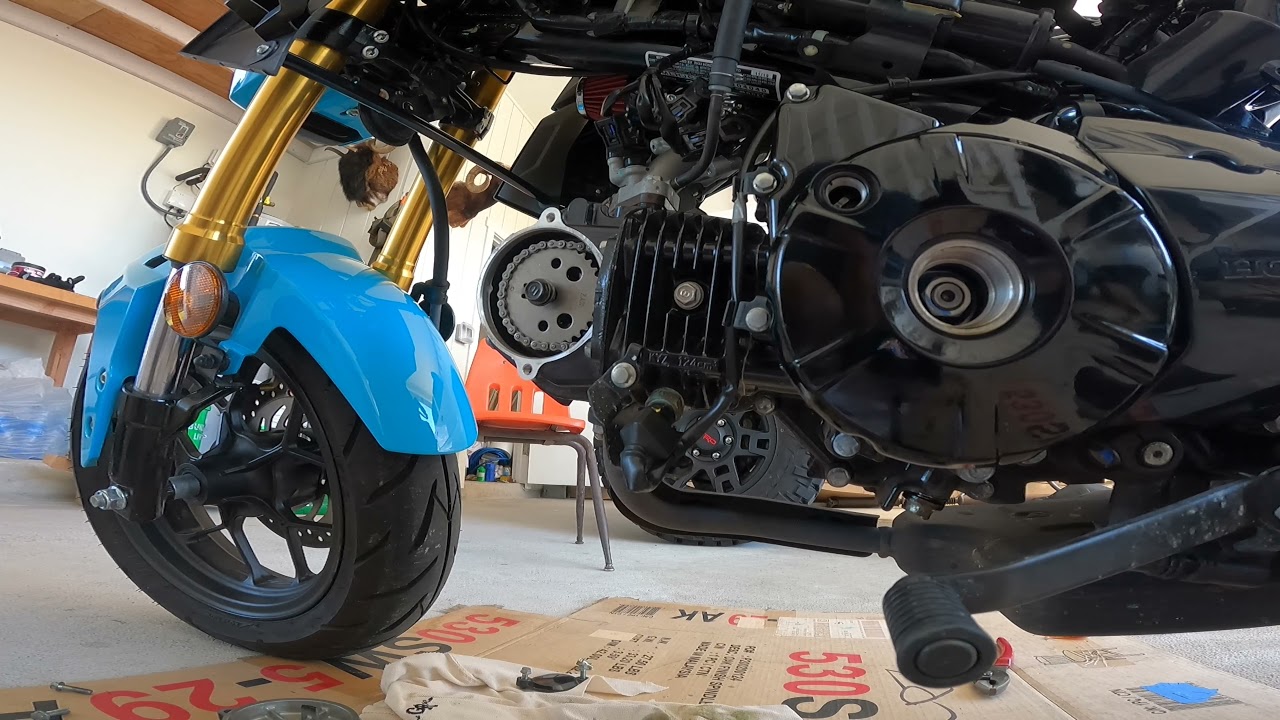 TB cam install on Honda Grom DHM