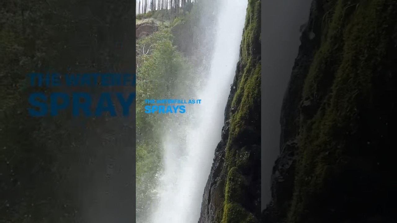 Have you ever been this close to a waterfall? #waterfall #oregon #bestwaterfalls #vanlife #travel