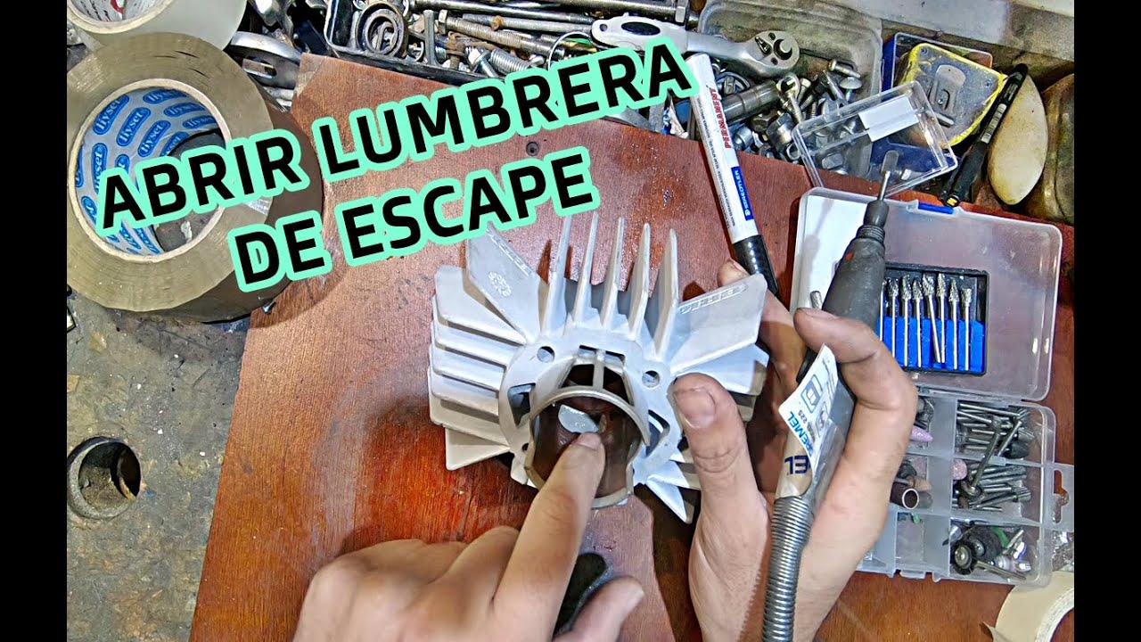 CÓMO limar y SUBIR GRADOS de ESCAPE cilindros dos tiempos