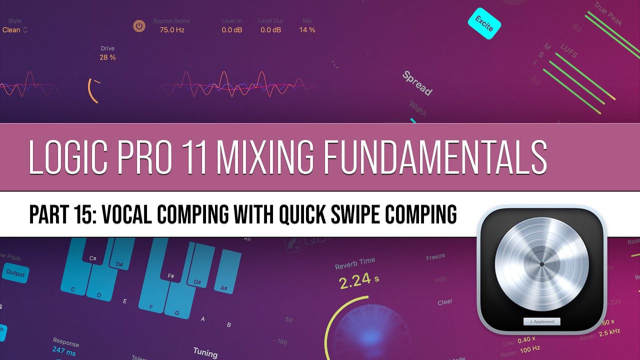 Logic Pro 11 Mixing | #15 Vocal Comping with Quick Swipe Comping