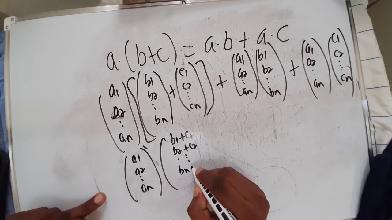 Producto escalar y producto vectorial, notación sumatoria