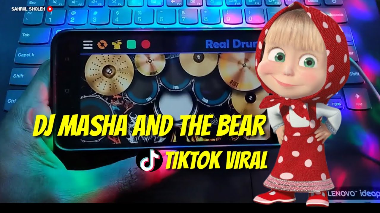 DJ MASHA AND THE BEAR REMIX TIKTOK / REAL DRUM COVER