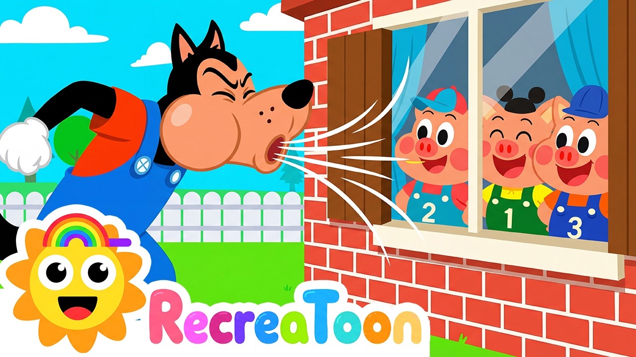 The three little pigs - Three little pigs story - fable -story for kids