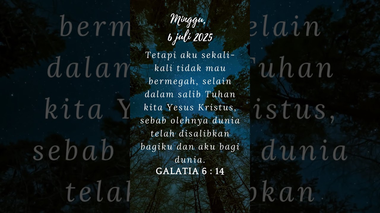 Ayat Harian, Minggu 6 Juli 2024