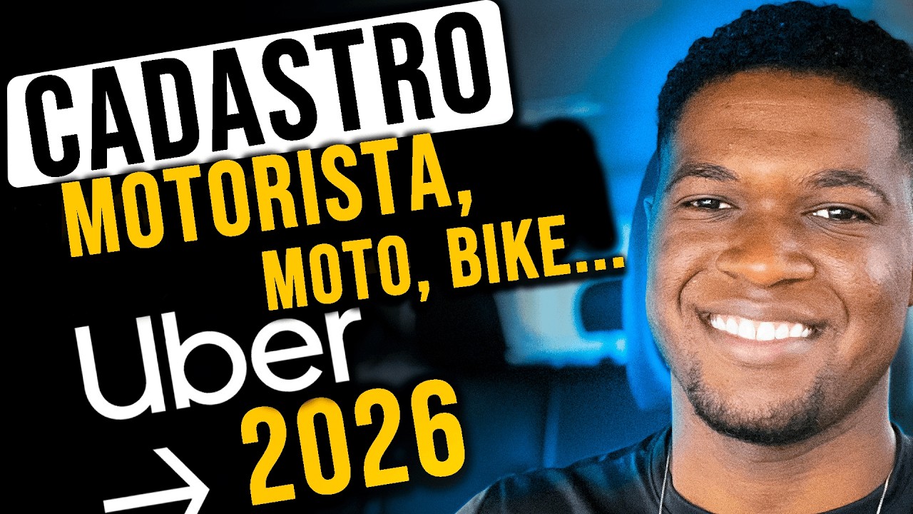 💎COMO SE CADASTRAR NA UBER 2026 &mdash; Tutorial Passo a Passo
