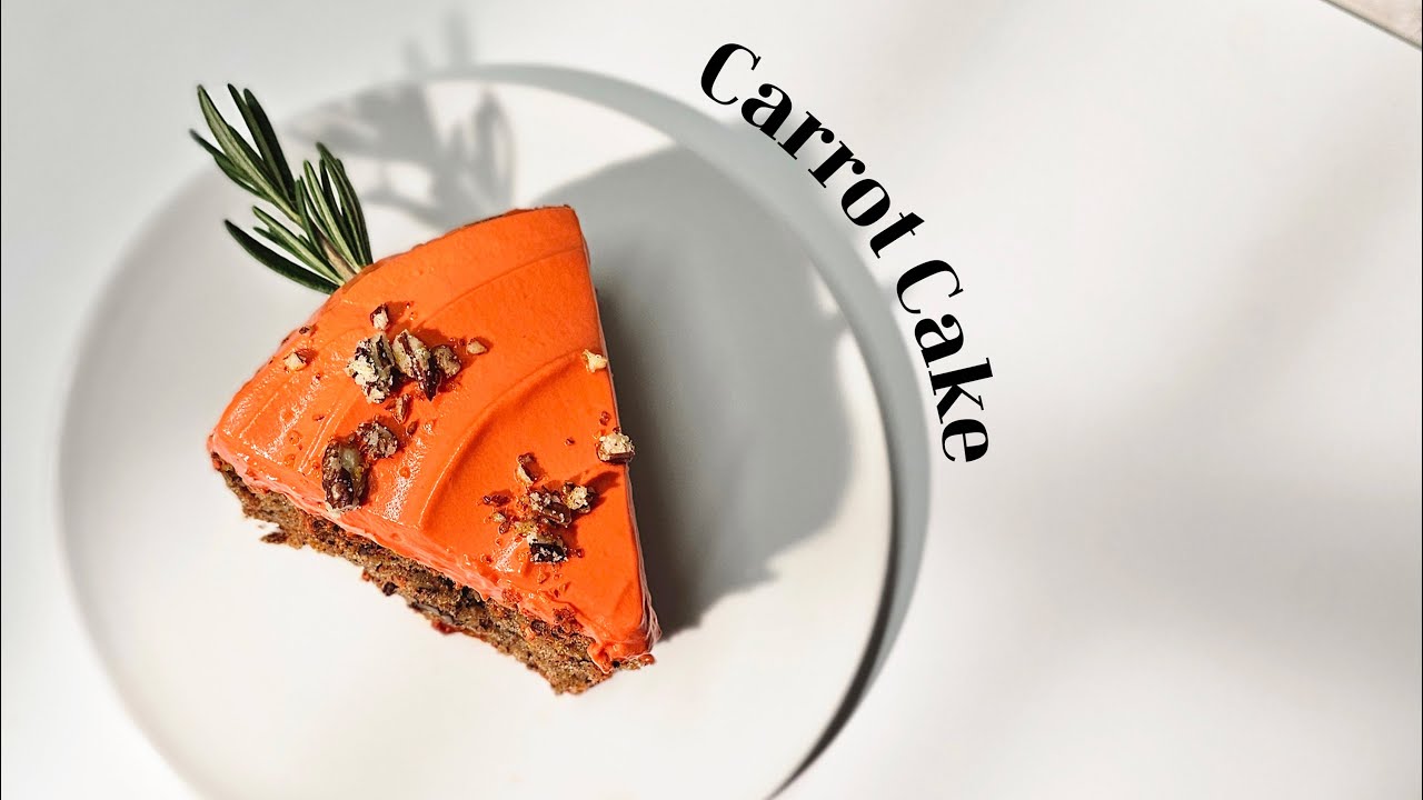 Cute Carrot🥕 Cake Recipe with Cream Cheese Frosting | 토끼도 착각하는 당근 케이크 Baking Dessert