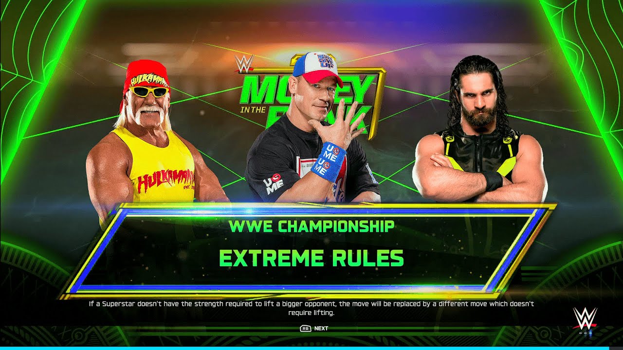 WWE 2K25 - Hogan vs. Cena vs. Rollins - Strategic Extreme Rules Title Breakdown