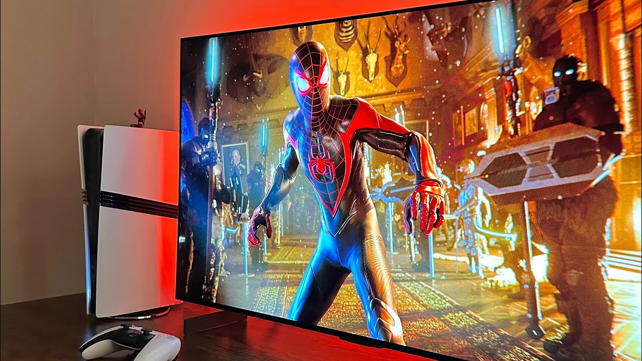 Miles Morales Web-Swinging Looks Insane on LG OLED C5 | Spider-Man 2 | PS5 Pro 