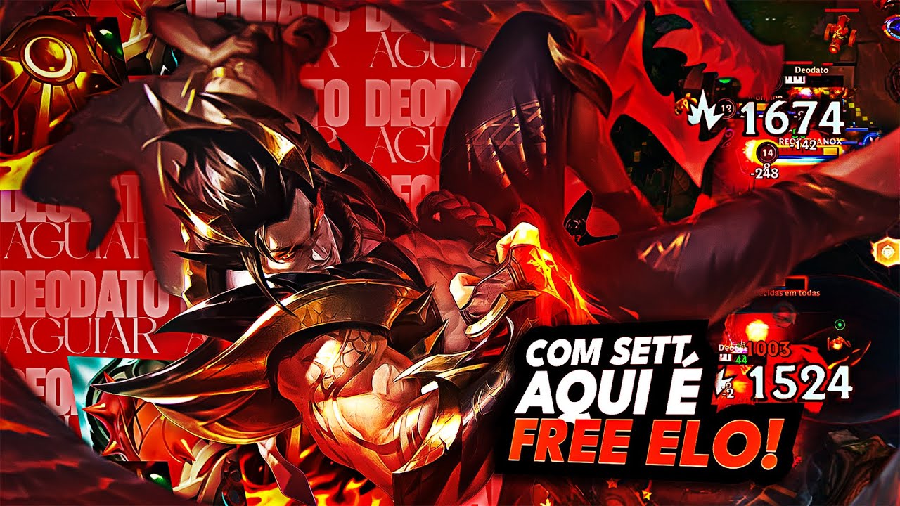 A MELHOR BUILD do SETT para CARREGAR e SUBIR de ELO no WILD RIFT (Builds e Runas)