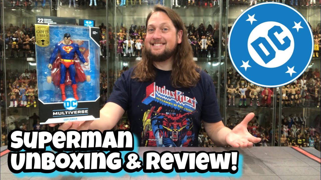 Superman Gold Label Walmart McFarlane Toys Unboxing & Review!