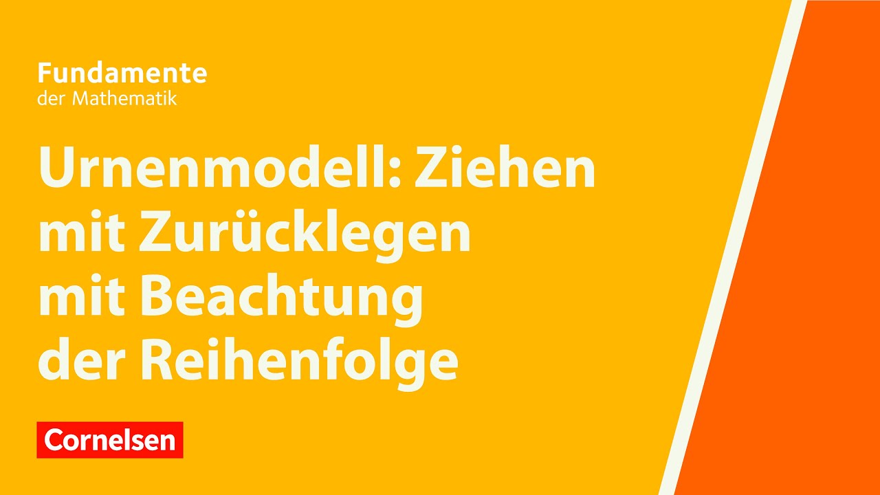 Ziehen mit Zurücklegen mit Beachtung der Reihenfolge | Fundamente der Mathematik | Erklärvideo