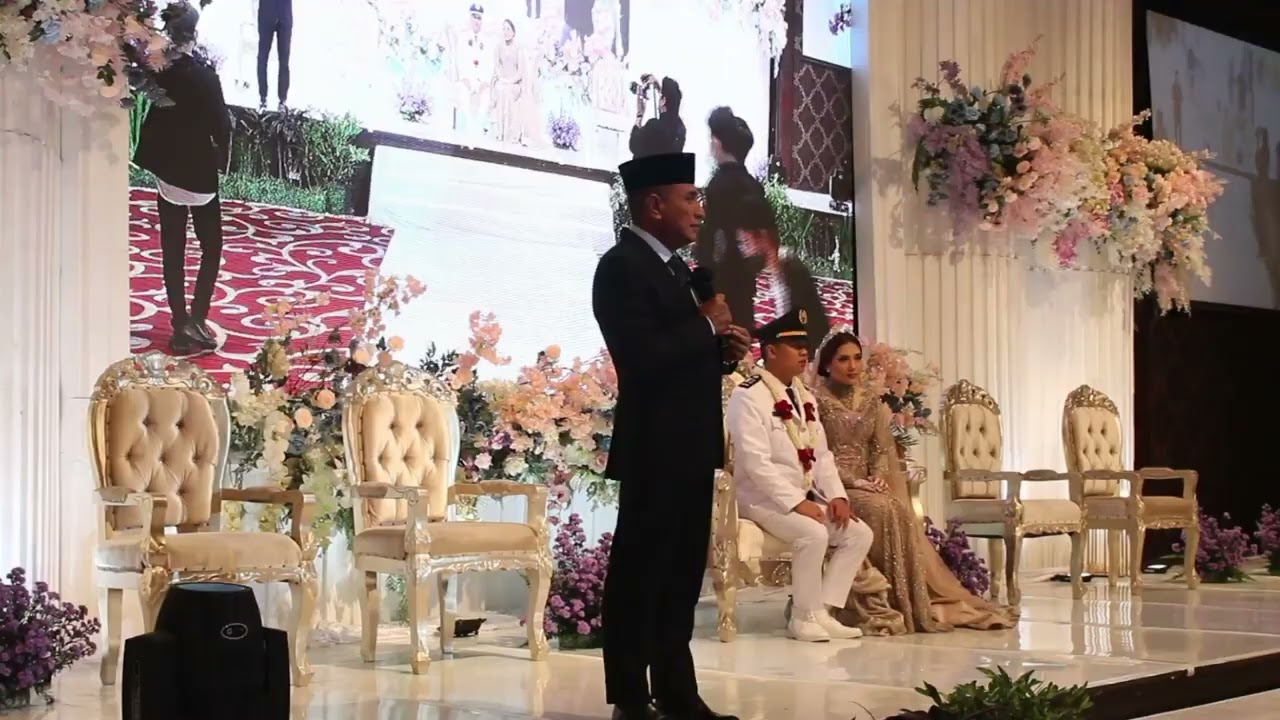 Prosesi Pernikahan Purna Praja IPDN selaku Inspektur Bapak Gubsu dan Perwira Kasatpol PP Provsu