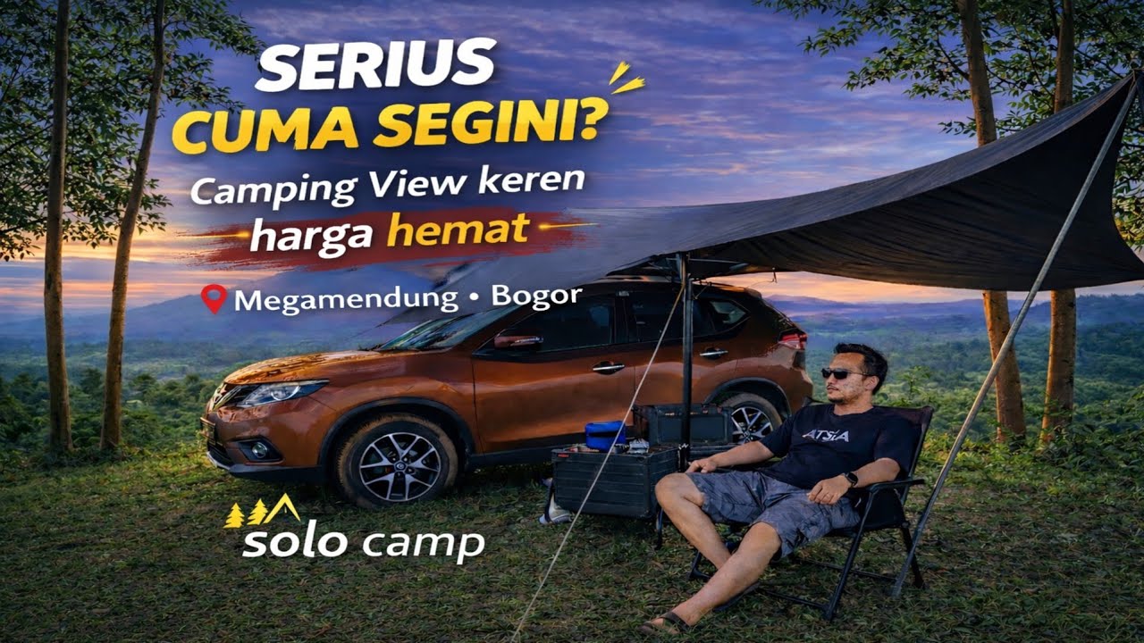 MURAH & VIEW NYA JUARA‼️ SENSASI CAMPING SENDIRI TANPA TENDA‼️  SQUID CAMP MEGAMENDUNG |  BOGOR